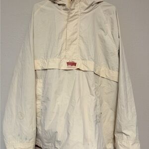 Levi’s men’s size L Stockton Anorak in bleached sand GUC